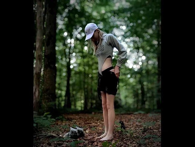Im Wald gepisst