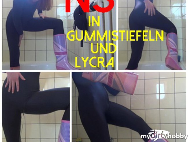 NS in GUMMISTIEFELN und LYCRA