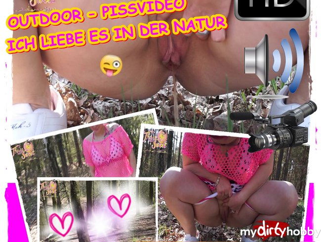 Outdoor Pissvideo am See mit mir