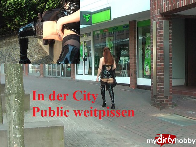 in der City weitpissen