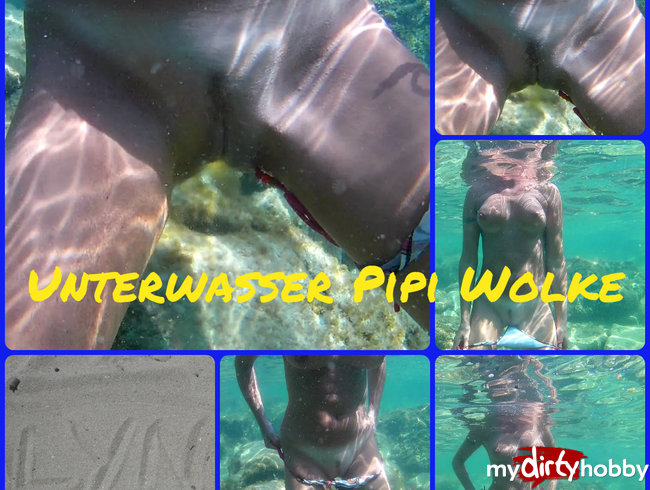 Unterwasser Pipi-Wolke