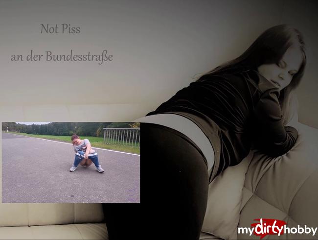 Not Piss an der Bundesstraße