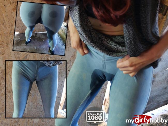 Userwunsch: cameltoe jeans pissen