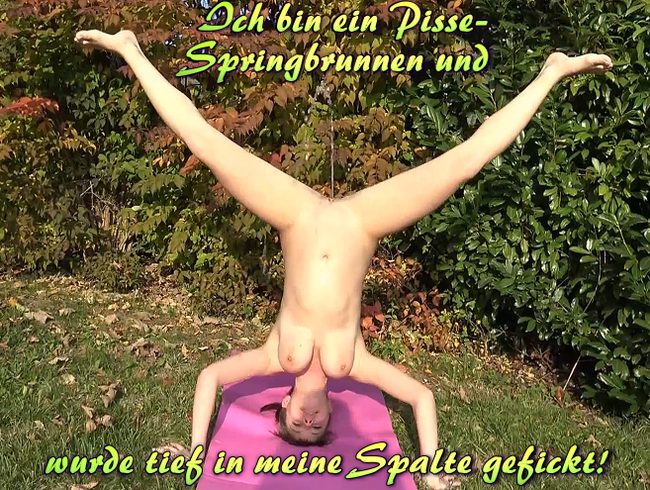 Ich bin ein Pisse-Springbrunnen und wurde tief in meine Spalte gefickt!